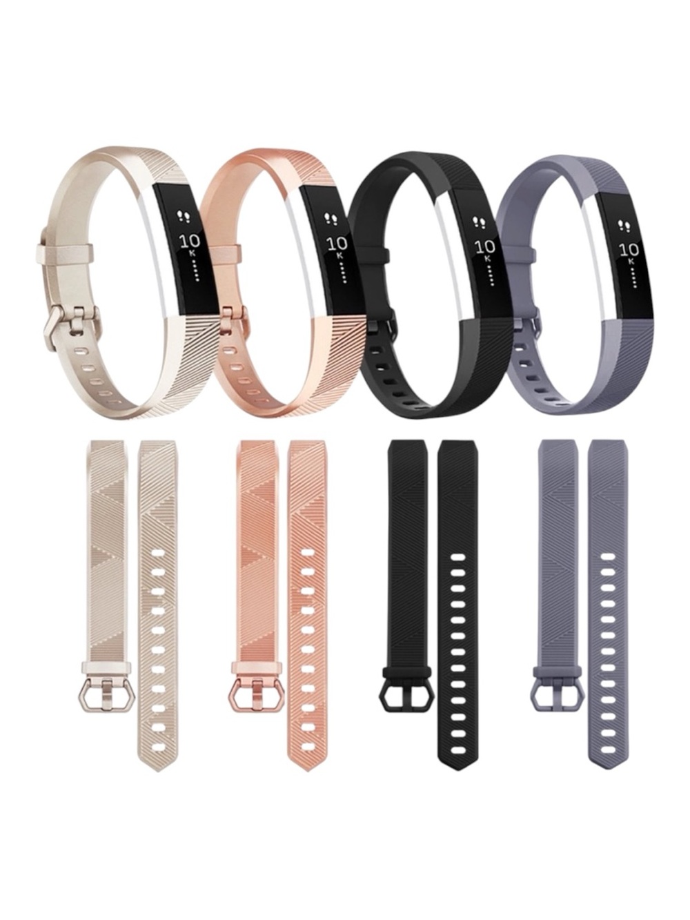 FITBIT ALTA HR Fitness Tracker w/Charging Cable & 4 Bands